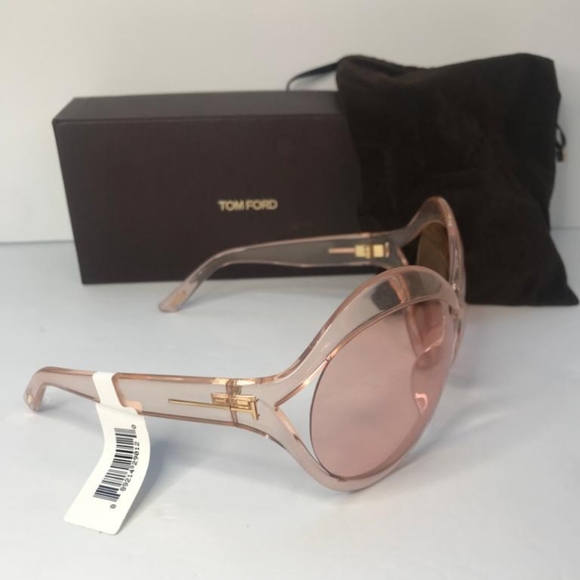 New - ? Original FORD Carine Cross-Bridge Acetate Butterfly Sunglasses - Pink main image 11